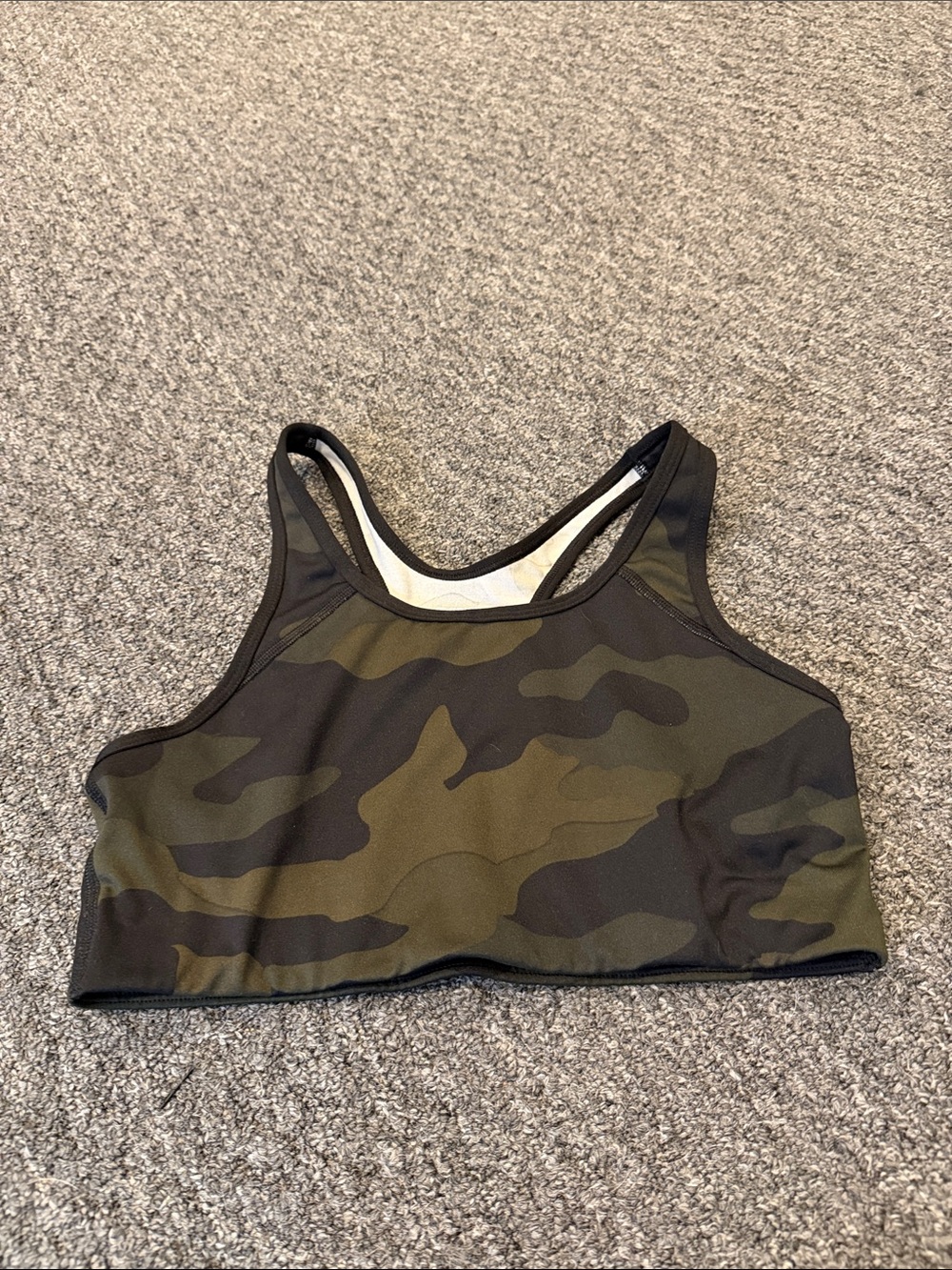 PINK Victoria's Secret Camo Sports Bra - Olive & Black